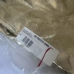 RETROFETE Lavon Leather LUX Gold Back Zip Floor Length Maxi Dress in Gold NWT Size XS Photo 1