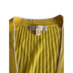 Etcetera  Viscose/Cotton Blend Button Cardigan Yellow Medium Preppy Photo 1