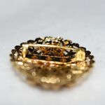 Unique Vintage Rare Vintage Praying Angle Filigree Gold Tone Single Rhinestone Religous Brooch Photo 1