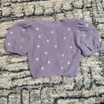 For Love & Lemons  Embroidered Daisy Crop Caridigan Photo 3