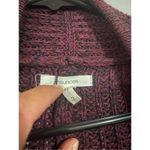 Maurice's Maurice’s Maroon Chinky Knit Open Front Cardigan Size 2XL Photo 2