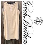 Brooks Brothers Fully lined linen Cream shift dress 8 Photo 1