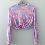 Love Shack Fancy  x Beach Riot Long Sleeve Tie Dye Crop Top Photo 0