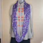infinity Thin Purple  Scarf Geometric Shapes Photo 1