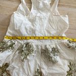 Caron Callahan 100% cotton Kate Tank in muslin with sequin applique NEW Gold Size XS Photo 11