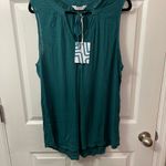 Market & Spruce  Swiss Dot Sleeveless Blouse Green Blue Size XXL NWT Photo 9