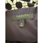 Talbots  Straight Skirt Size 16 Navy & White Geometric Print Cotton Blend GA Photo 1