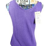 Sigrid Olsen  - Sport Purple Top Sleeveless S… Photo 2