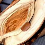 Gucci  Bamboo Handle & Burned Orange Leather Dome Shaped Top Zipper Crossbody Bag Photo 10