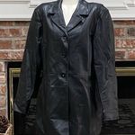 Style & Co 100% leather black leather jacket / L / good condition* Photo 0