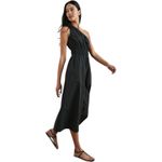 Rails NWT Selani Black One Shoulder Cotton Poplin Midi Dress Pockets Size XL Photo 2