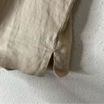 Quince 100% Linen Button Down Top in Tan Size Small Photo 5