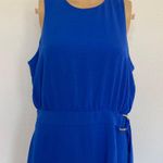 Nine West women's  Elegant Blue sleeveless D ring midi Dress 👗 Photo 5