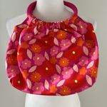 Pink and Orange Floral Cotton Tote Photo 1