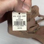 Aerie  Scoop Bikini Top Womens Size XL NWT Nude Lacing Shimmer Adjustable Photo 3