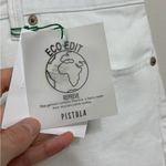 Pistola NWT James High Rise Cuff Denim Shorts in Eco White - Size 20W Photo 5
