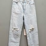 Levi's Levi’s Ribcage Straight Ankle Distressed Light Wash Jeans 26 Photo 3