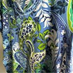 Caribbean Joe  Blue and Green Boxy Crop Blouse Photo 2