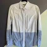 J.Crew Blue Colorblock Boy Fit Oxford, Sz 0, Fits XS Photo 0