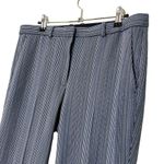 Theory Demitria Wool-Blend Flared Pants Eldora Striped Trousers Womens Size 10 Photo 3