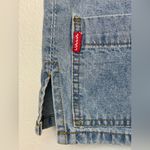 Vintage Denim Y2K Jou Jou Vest Red Plaid Flannel Lining Size S Blue Photo 4