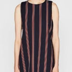 ZARA  Trafaluc Navy and Red Striped Mini Dress Size Small Photo 0