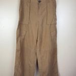 Vince Pants Womens 8 Brown Wide Leg Baggy Cargo Utility Minimalist Trouser Y2K Photo 0