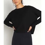 Beyond Yoga Black Waffle Knit Living Easy Lounge Set Sweater Jogger Pants Sz M Photo 2