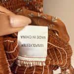 Princess Polly  sz 6 Rust Orange Floral boho fitted midi‎ Dress NWOT Photo 4