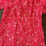 Free People  Wallflower Midi Dress Raspberry Pink Floral Tiered Size Small NWT Photo 8