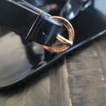 Michael Kors  Black Jelly Thong Sandals With Gold MK Emblem Women's Size 8 Photo 2