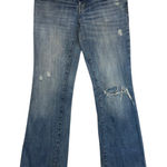 American Eagle Favorite Boyfriend Jeans Distressed Y2K Retro 90s Bootcut Size 6 Blue Photo 0