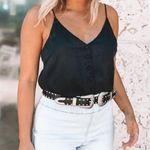 Boutique Black Button Tank Photo 1