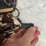 Max New York Black Tan Brown Handle Leather Purse Shoulder Bag 90s 2000s Photo 8