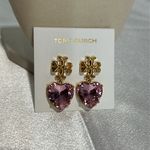 Tory Burch  pink heart earrings Photo 1