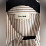 L'Agence  Laurent Metallic Button Up Blouse-XS Photo 4