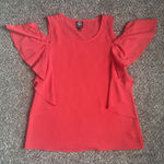 Bobeau  Women’s Pink Blouse With Cutout Shoulders. Size Small Photo 0