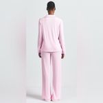 SKIMS  NWT Sleep Long Sleeve Soft Pajama Set Pink Bloom Size XL Photo 1