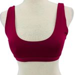Dippin' Daisy's  Sporty Swim Top Burgundy Womens Medium Photo 2