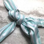 Free Press  Trixie Striped Knotted Halter Bikini Swim Top Medium New Green White Photo 7