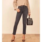Reformation Denim Black High & Skinny Crop Jeans in Avalon Wash, Size 24, EUC Photo 1