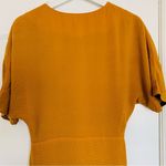 NWOT House of Harlow 1960 x REVOLVE Romina Midi Wrap Dress | S | Golden Mustard Gold Photo 9