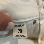 BDG Urban Outfitters  micro flare white jeans Stretch Women’s size 28 NWT Y2K Photo 12