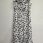 Lane Bryant Beauticurve x Dress Black/White Polka Dot Ruffle Maxi Stretch Photo 6