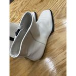 Frame Le Maddox Lizard Bootie Women's 7 White Leather Side Zip Ankle Boots S42 Photo 6