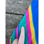 Liz Claiborne  scarf oblong blue pink yellow Photo 8