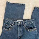 & Other Stories Paris Atelier & Other Stories High Rise Flare Leg Crop Floral Embroidered Jean Photo 5