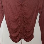 Live in the Moment NWT  Ripped Mauve Long Sleeve Crop Top Photo 2