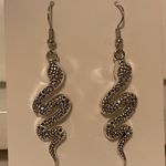Silver Snake Earrings Photo 1