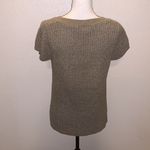 Kenar  tan half button short sleeve cardigan sweater Photo 4